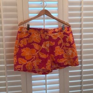 Linen/cotton blend shorts